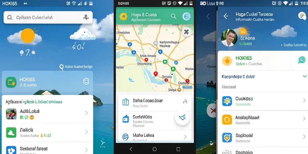 Antarmuka HOKI65 dengan desain modern dan informatif.