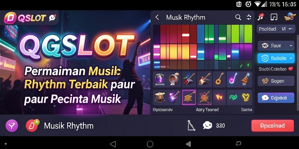 Tampilan antarmuka menarik dari game Musik Rhythm QQSLOT.