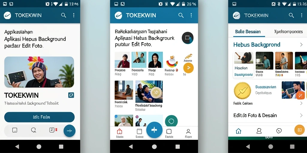 Antarmuka mudah digunakan untuk menghapus background foto.