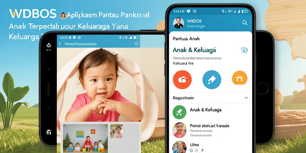 Antarmuka WDBOS yang intuitif untuk memantau anak dengan mudah.